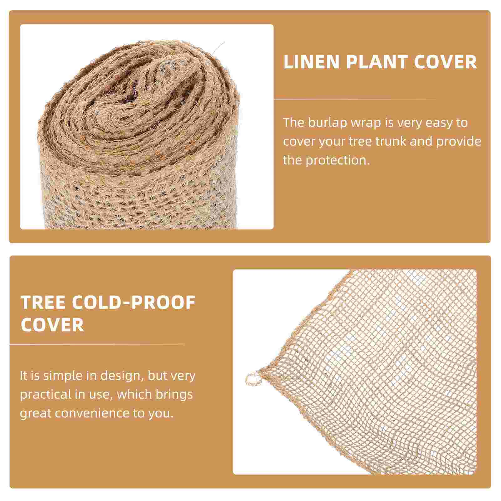 Jute barrière boomverzorgingsdoek plant beschermende linnen hoes koude bescherming natuurlijke stof kaki winterdeken