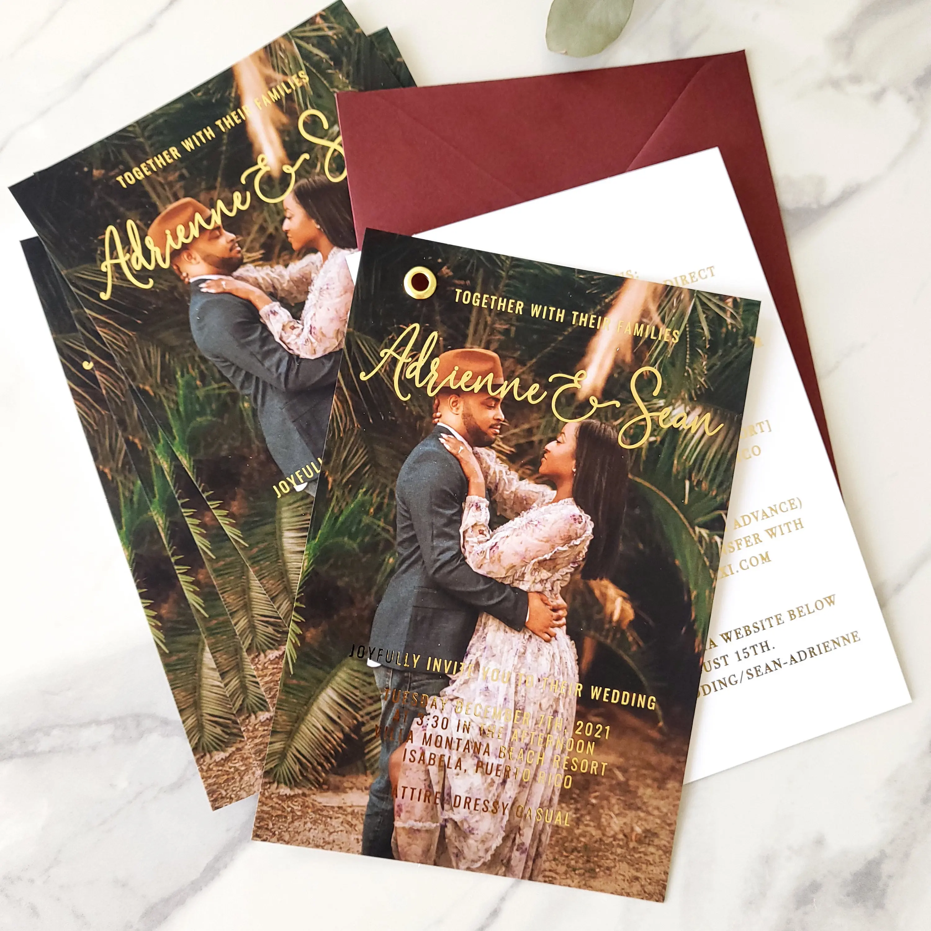 

Custom Photo Wedding Invitation Luxury Gold Foil Wedding Invitation With Photo Party Birthday Invitation Personalized Paper Card