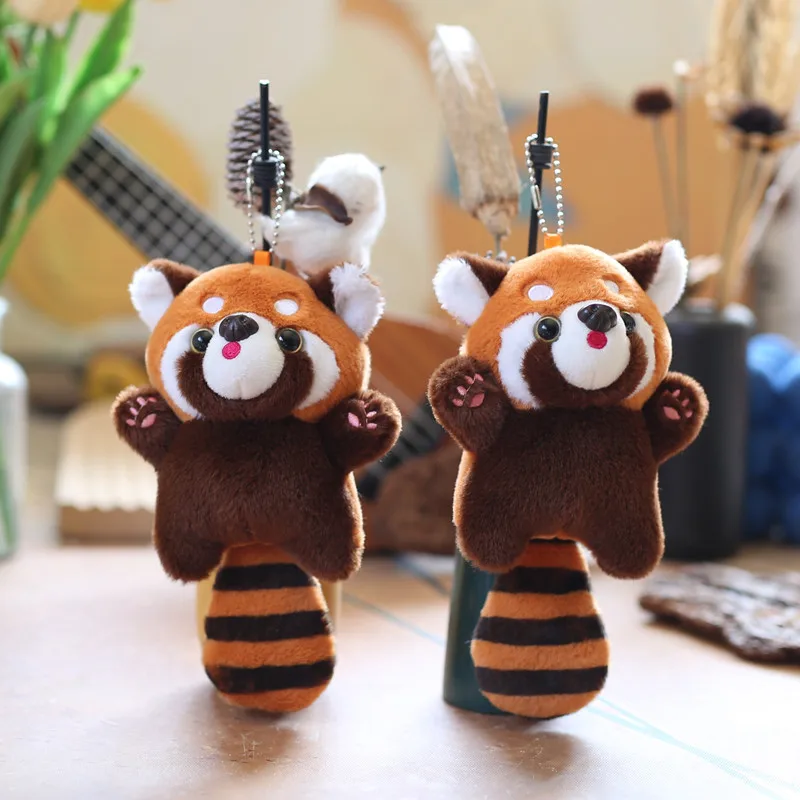 keychain racoon Plush Key Chains Love Couple Small Hanging Ornament Wedding Doll Ragdoll Accessories Pendant Fashion Jewelry