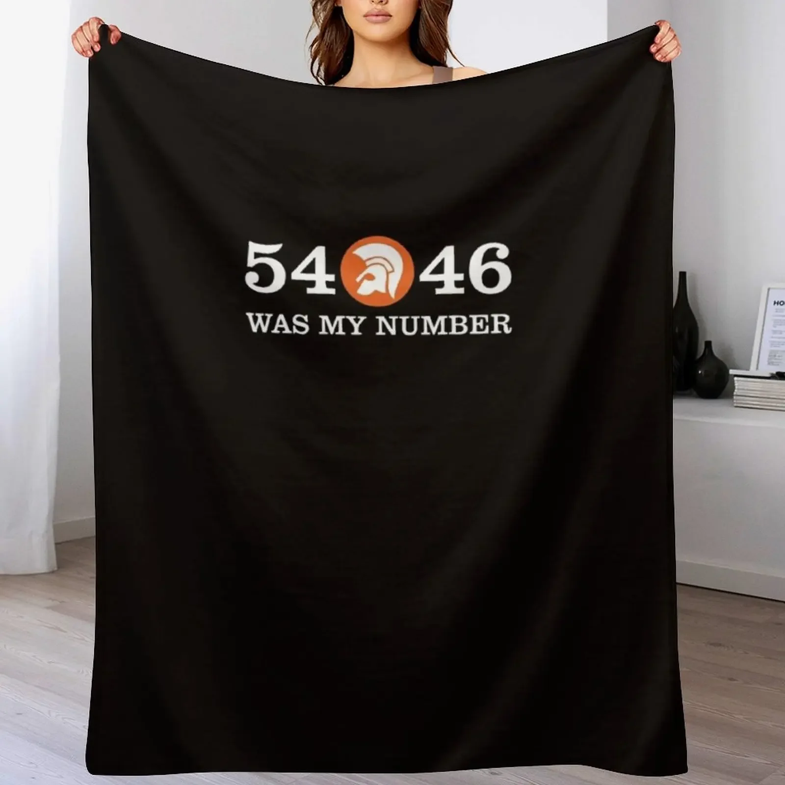 

Best Seller - 54 -46 Was My Number Essential T-Shirt Throw Blanket Cozy Warm Blanket for Bed Room Decor