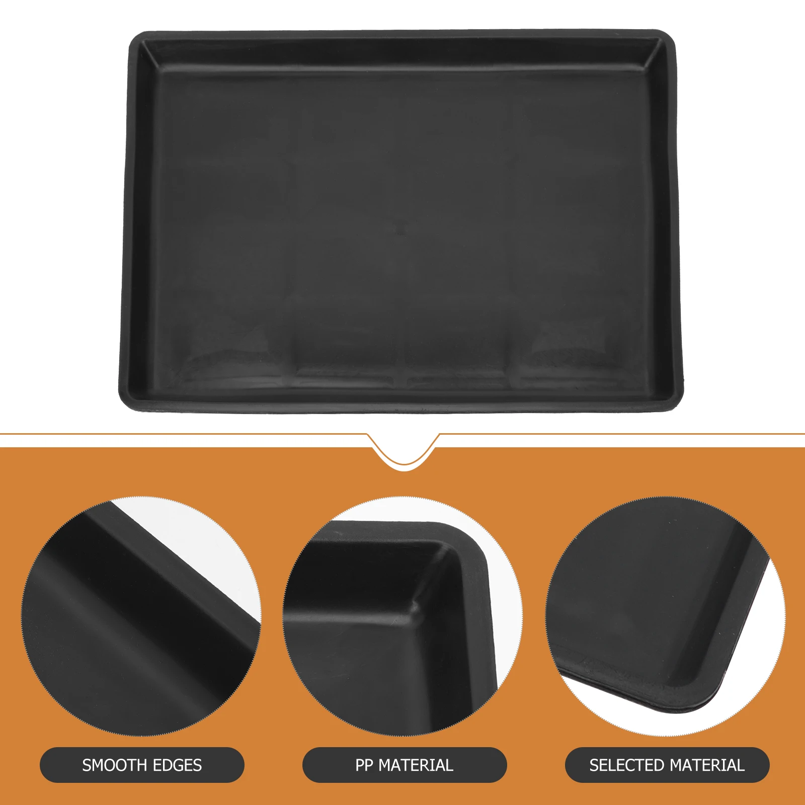 

2 Pcs Pet Cage Tray Plastic Liner Dog Cages Cat Pan Animal Poop Pp Trays Replacement Potty
