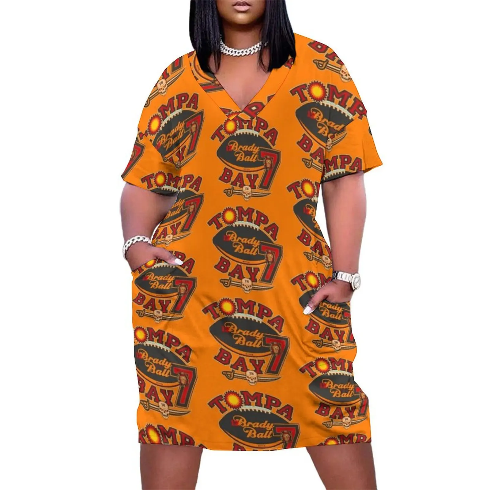 

Tompa Bay Loose Pocket Dress Woman clothing women party dresses Dress vintage
