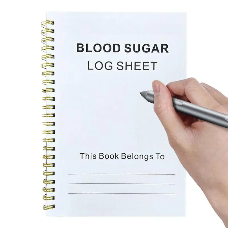 

Журнал кровяного давления для ежедневного отслеживания, портативная 60-страничная книга из журналов формата А5, письменные принадлежности для записи, сохранения диеты, планирования здоровья