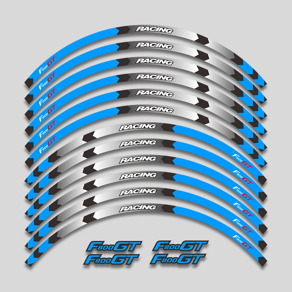 Akcesoria motocyklowe koła piasty naklejki obręcz opony pasek odblaskowy naklejki dekoracyjne taśma zestaw do BMW f800gt f 800gt F800 GT
