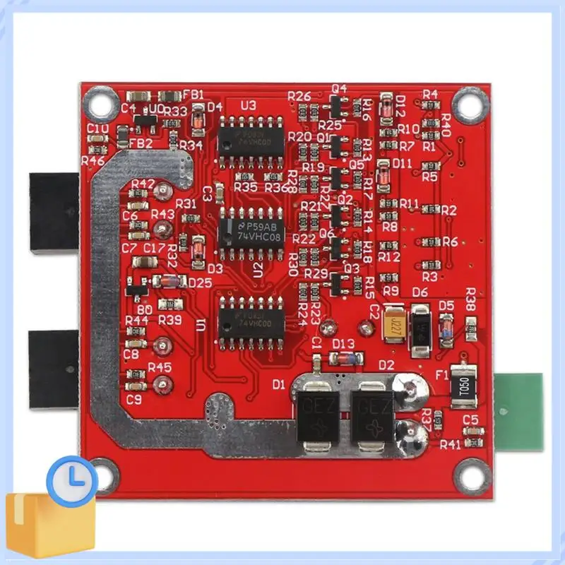 Популярный 1 шт. красный 7A 160 Вт 12 В 24 В двухканальный модуль драйвера двигателя постоянного тока H Bridge L298 Оптопара управления логическим ШИМ-приводом