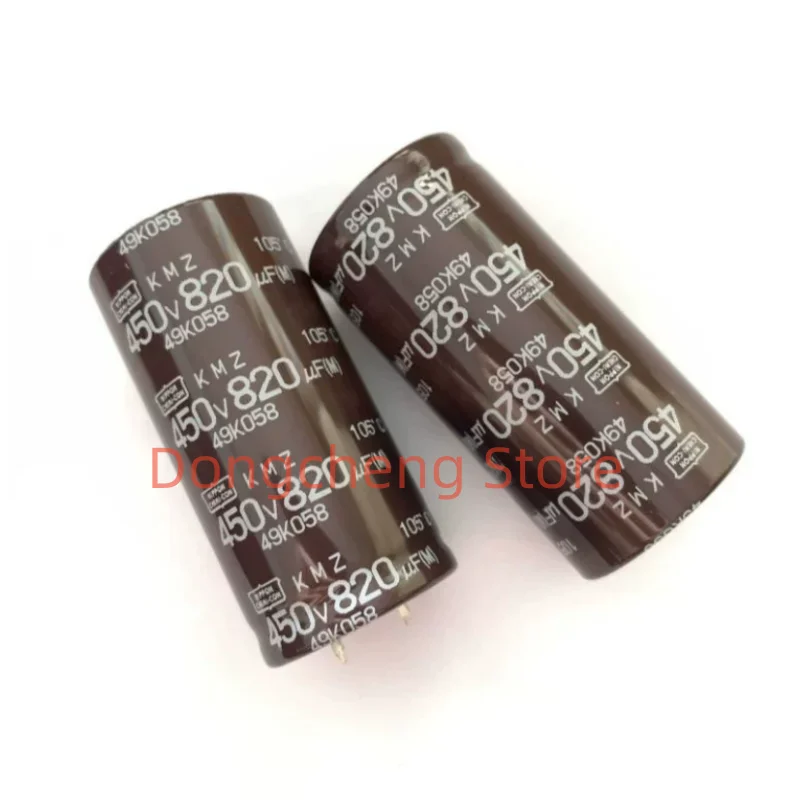 2PCS 100％ New Original 820UF 450V NIPPON CHEMI-CON Capacitor NCC 450V820UF 30*60mm KMZ