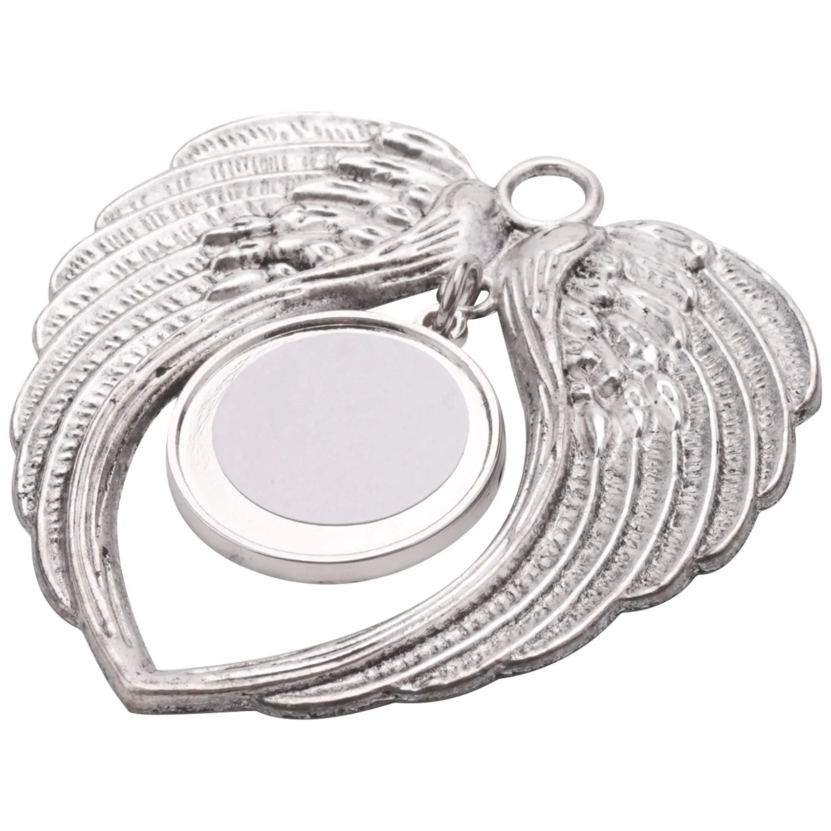 Angel Wing Shape Blank Sublimation Ornamento, Impressão De Transferência A Quente, Decoração De Árvore De Natal, Decoração De Festa De Natal, 12Pcs