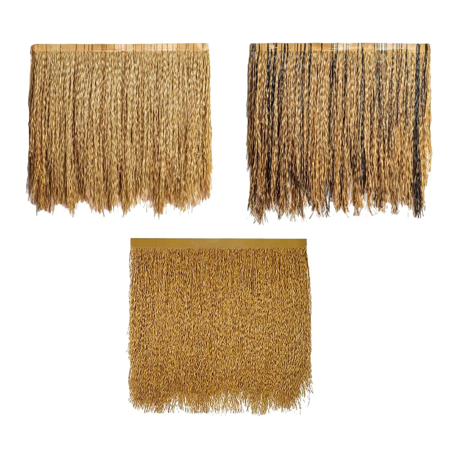 Thatched Roof Artificial Thatch Roll Fire Retardant Synthetic Thatch Grass Roof