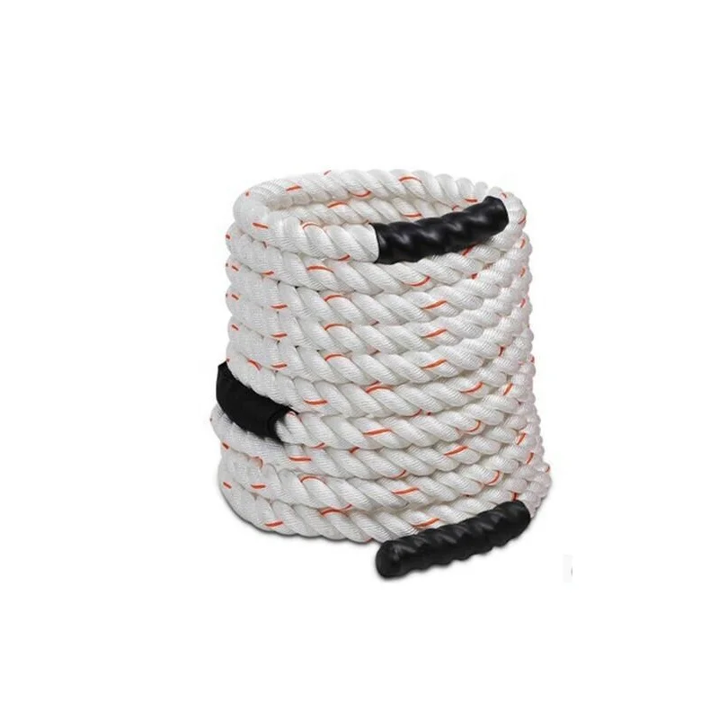 

Wholesale Sport Fitness Equipment Cheap Power Training 38mm Heavy Weighted Workout Exercise Training Nylon Battle Rope for Gym