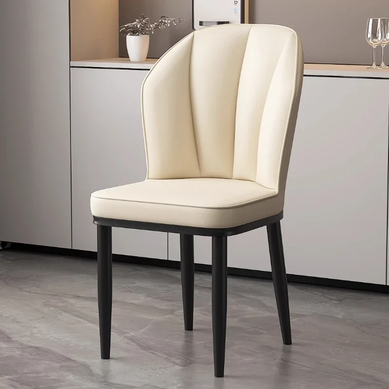 

Luxury Home Modern Living Room & Dining Room Furniture Nordic Cream Dining Chair – Minimalist Designer Lounge Chair