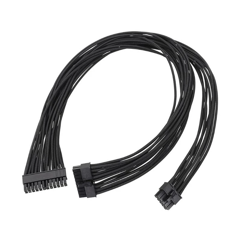 

L4MD Эффективный 18AWG Черный плоский модульный кабель 10PIN + 18PIN до 24PIN для мощности