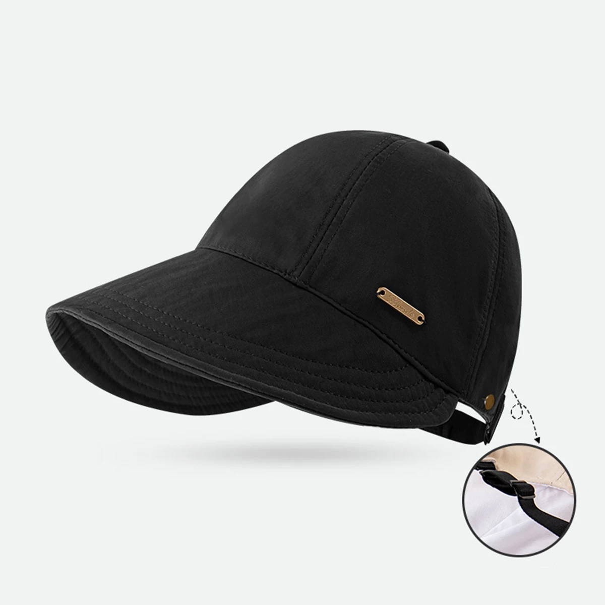 Quick Dry Hat Summer Empty Cap for Women Men Foldable Sunhat Outdoor Beach Fishing Hat Sunscreen Cap Adjustable Wide Brim Caps image 6
