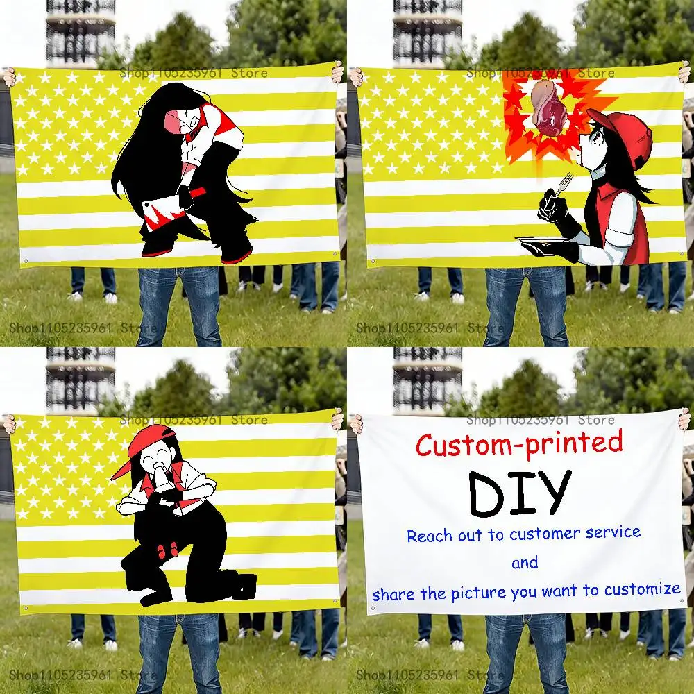 Meat Girl Yi Xi Singer Flag For 150*200cm 60*90cm 60*110cm 80*120cm 100*150cm 50*70cm Outdoor Banner Tapestry