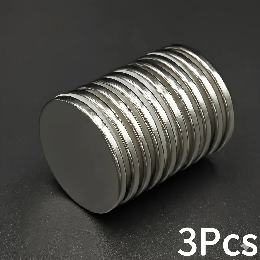 30x3 Neodym-Magnet, 30 mm x 3 mm, N35 NdFeB, rund, groß, superstark, stark, permanent magnetisch, Scheibe 30 x 3 mm