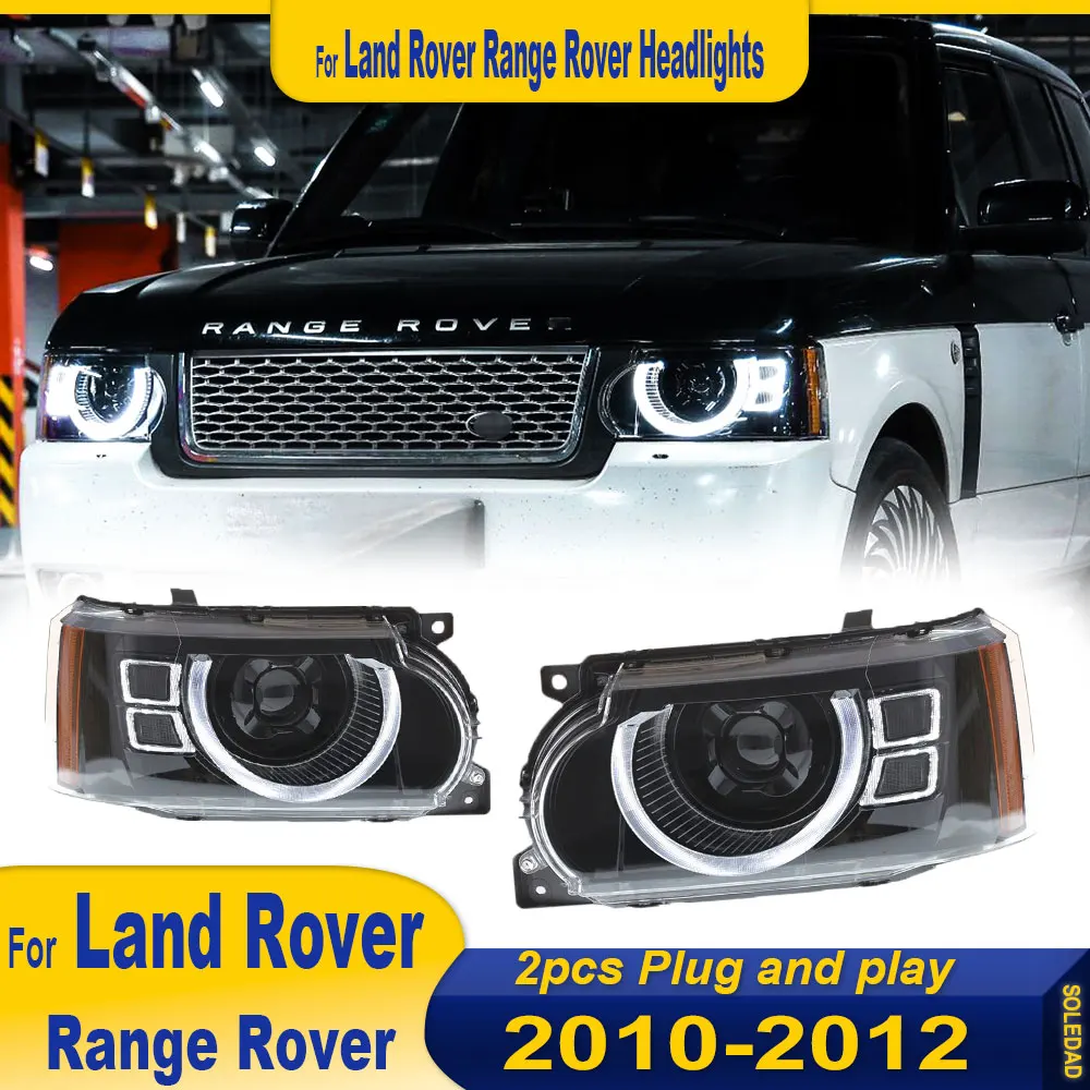 Head Lamp For Land Rover Range Rover Vogue 2010 2011 2012 2013 L322 LED Headlight Drl Projector Lens Automotive Accessories