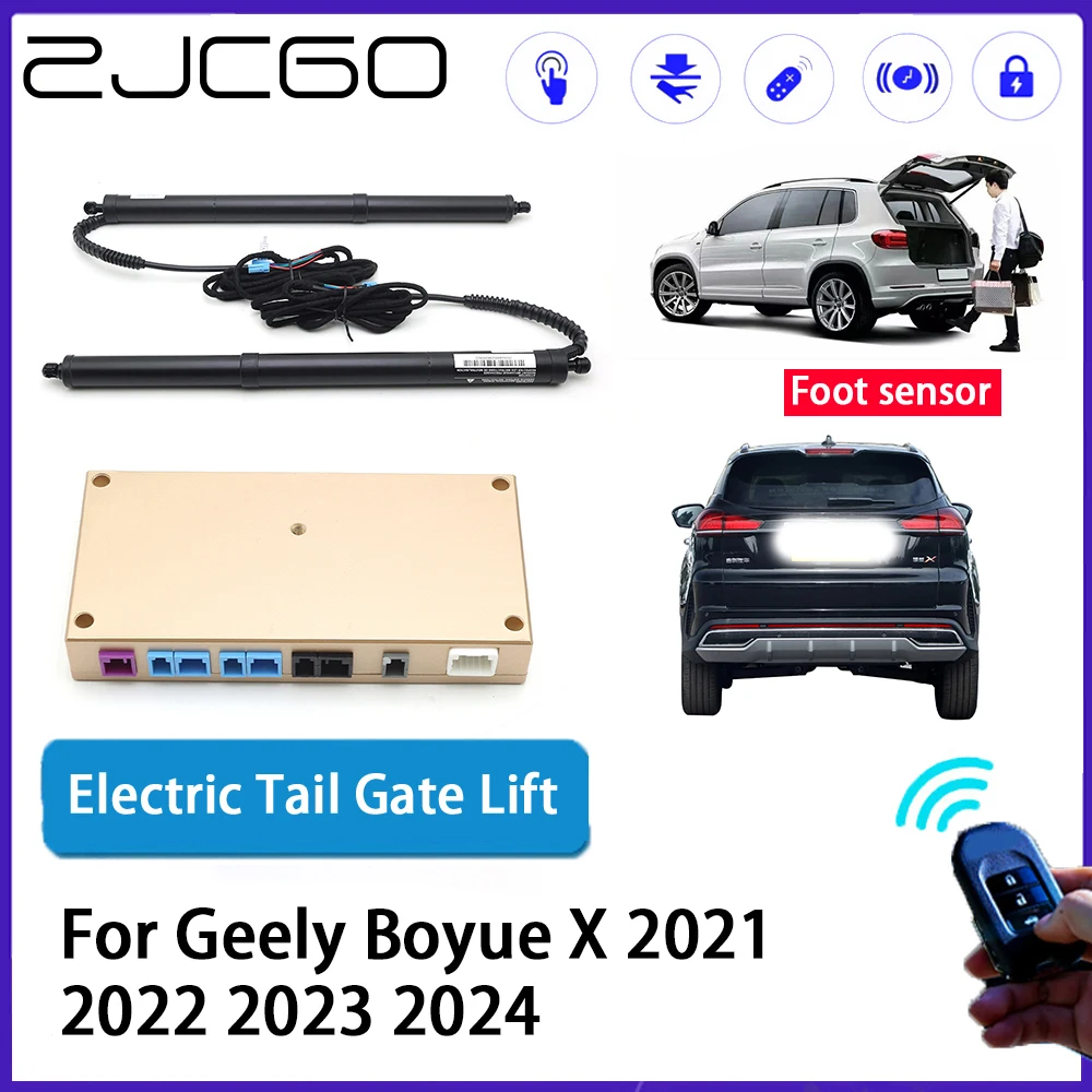 

ZJCGO Car Auto Trunk intelligent Electric Tail Gate Lift Automatic Tailgate Opener for Geely Boyue X 2021 2022 2023 2024