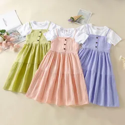 Baby Girls Dress 2024 Summer New Fashion Elegant Princess Dresses For Girls Birthday Gift Children Clothing 4 5 6 7 8 9 10 Years