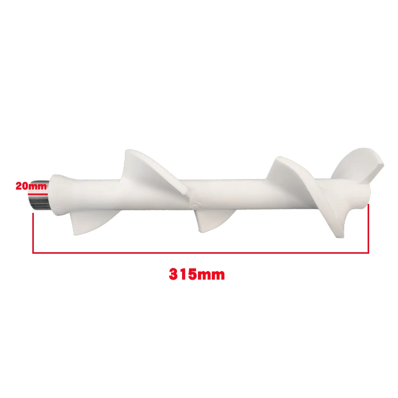 315mm White Nylon Spiral Auger Mixing Shaft Replacement Accessory, Commercial Soft Serve Ice Cream Machine Stirring Rod Screw Pr view 6