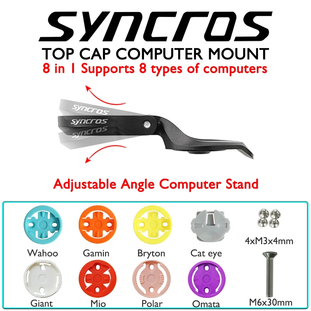 Syncros Frasert IC HIXON IC 1.0 RISE Integrated COCKPIT Aluminium Alloy Computer Mount Fits Garmin,GPS, Bryton, Wahoo,Bike Parts