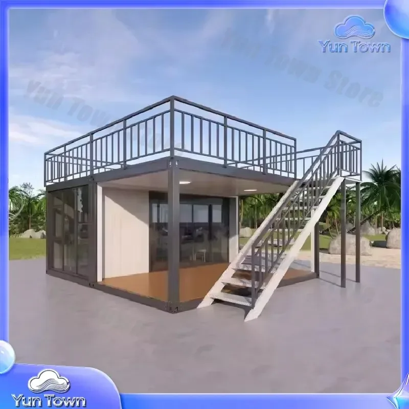 for 20FT Steel Mobile Folding Container House for Modern Expandable Prefabricated Modular Home Office Living Space Storage