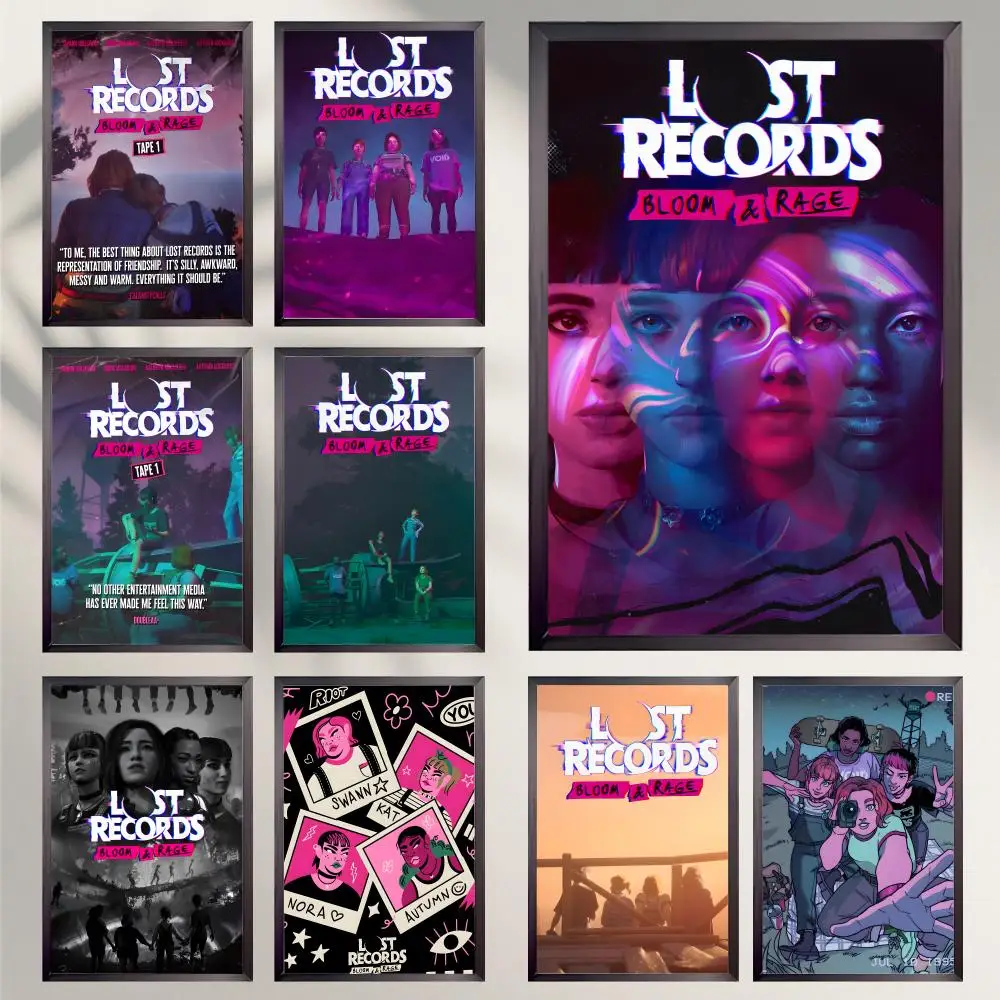 Game L-Lost Records B-Bloom Rage Poster HD Versatile Waterproof Wall Decor Self Adhesive Perfect for Any Room & Ideal Gift