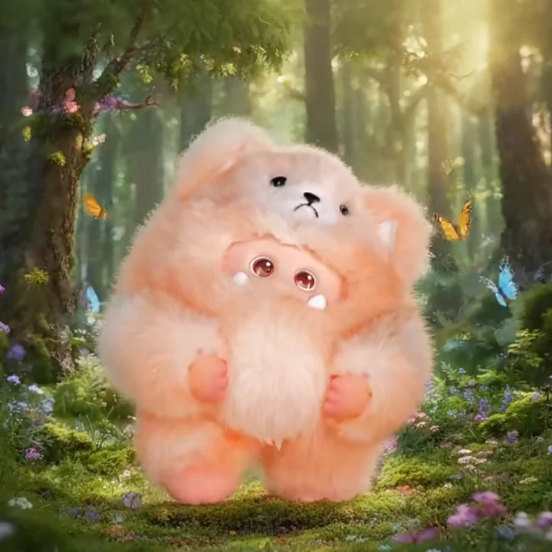 

Бархатный монстр, бархатная серия Forest, виниловая бархатная глухая коробка, милое украшение для рабочего стола, сумка для пары, подвеска, подарок-сюрприз для девочек