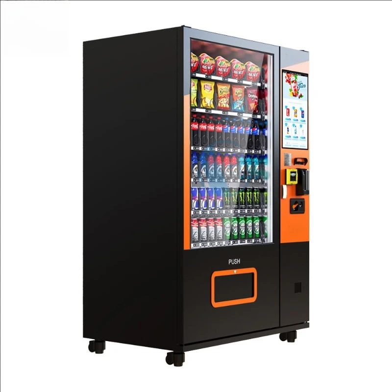 Snack and Drink Vending Machine, Automatic Touch Screen Cashless Payment Smart Retail Solution Customized For Global Market