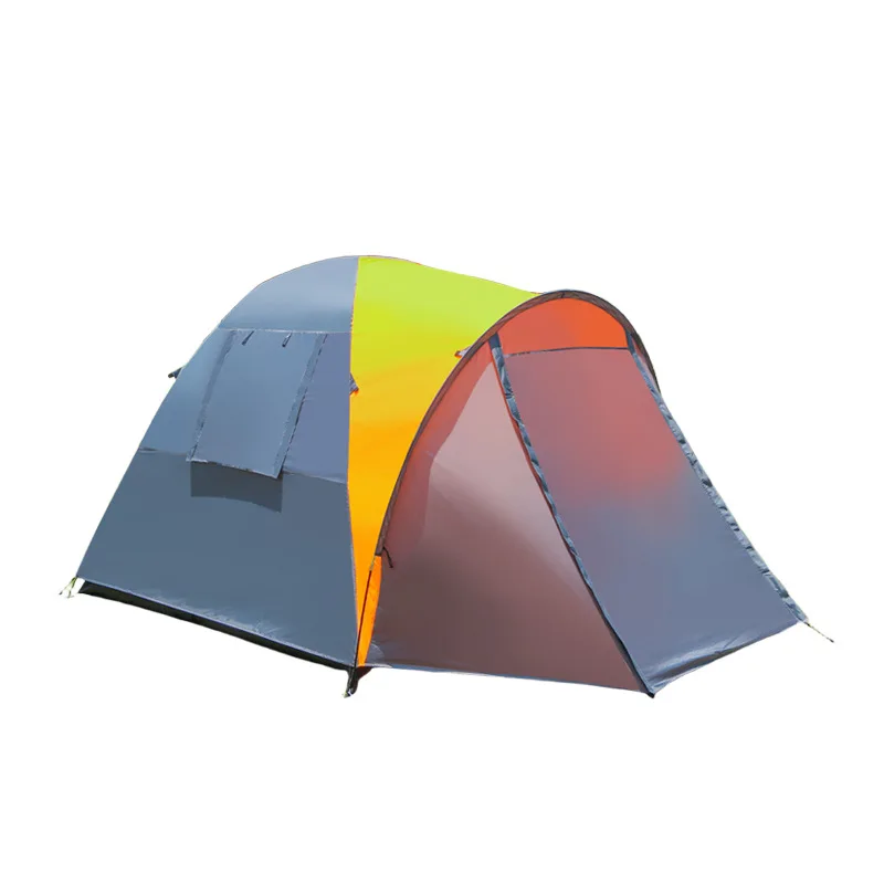 

One room, one living room, camping tent for 3-4 people, windproof and rainproof, family tent, hand-built double-layer sunshade