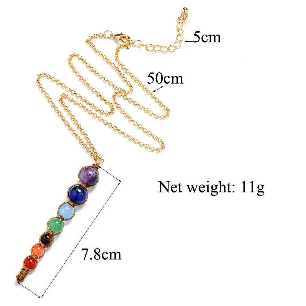 Choker Fashion Yoga Charm Natural Women Bead Beadnecklace Pendant Necklace Pendant Necklace image 6