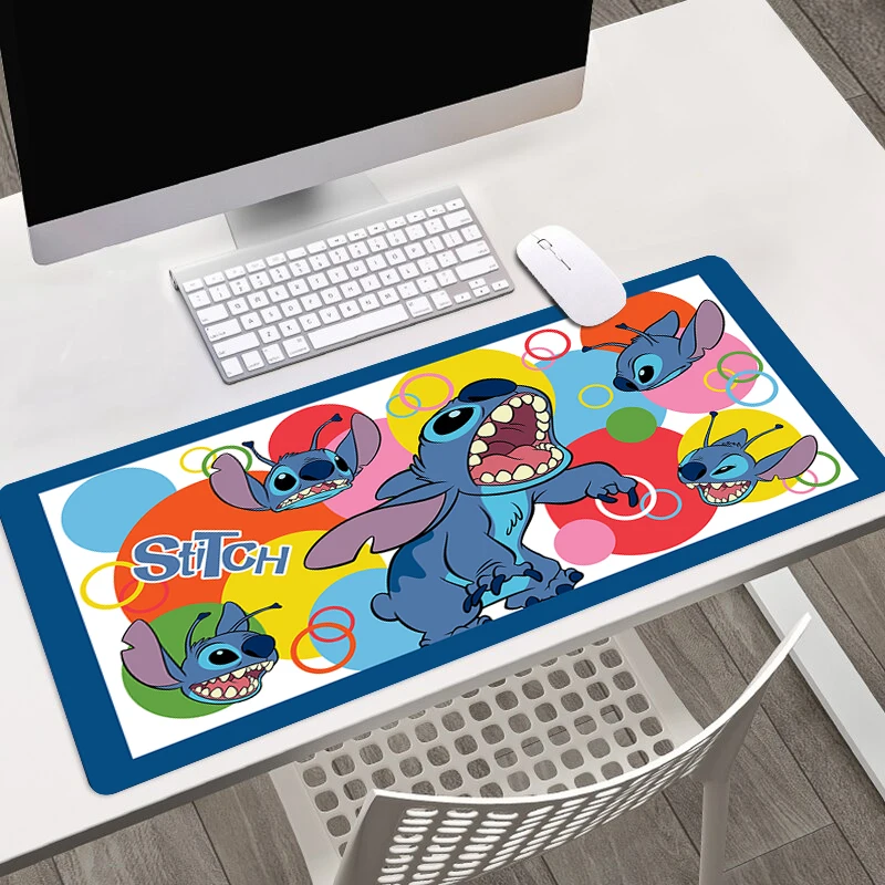 Large Mousepad XXL Cute Stitch Mouse Pad Keyboard Gaming Accessories Mouse Mats Game Office Computer PC Gamer Laptop Desk Mat