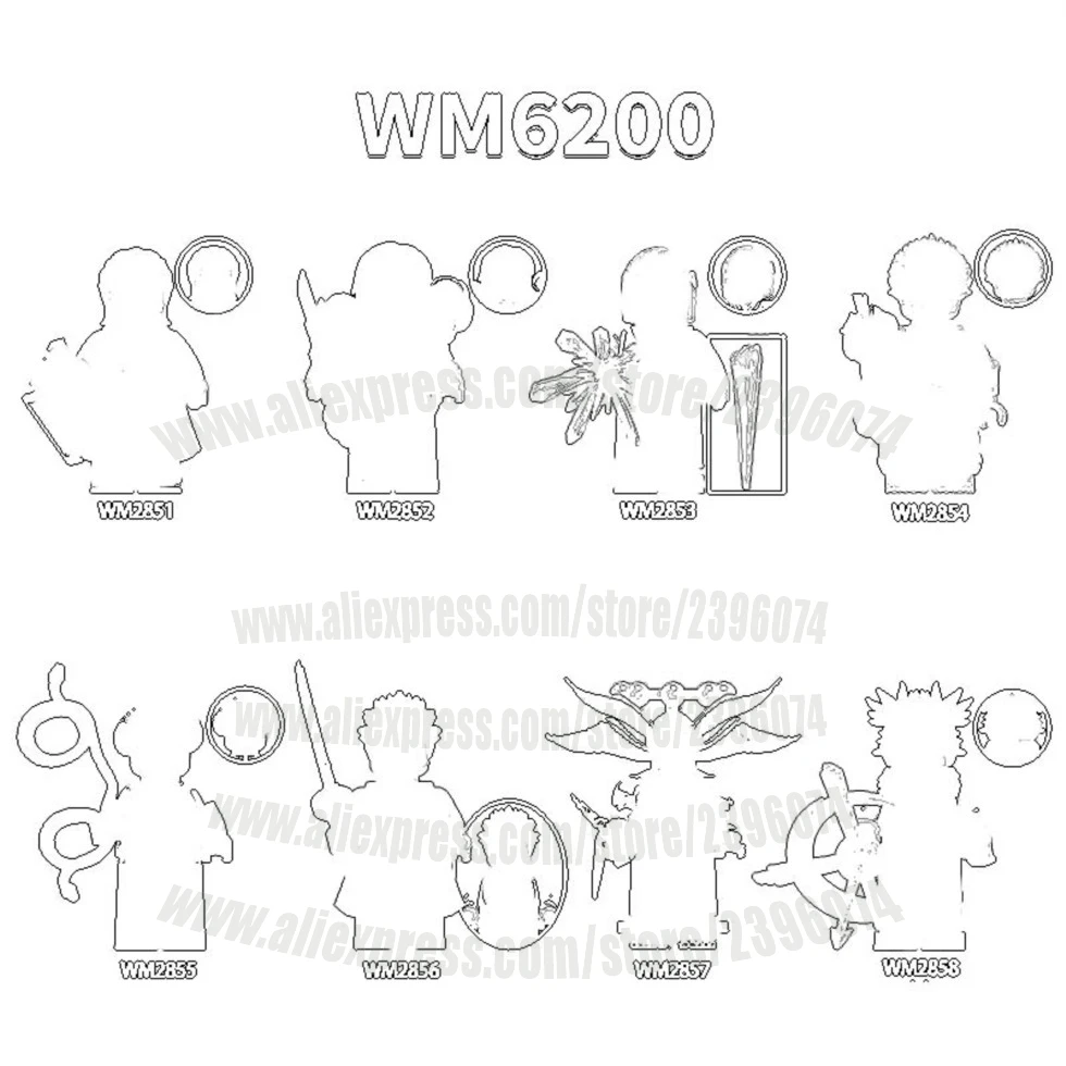 

Cartoon Movie Figures Building Blocks children WM6200 WM2851 WM2852 WM2853 WM2854 WM2855 WM2856 WM2857 WM2858 Gift Toys