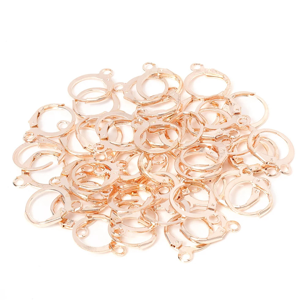 50 Stück runde Ohrringhaken mit Anhängerringen, französische Ohrringbasis für DIY-Charms, Ohrringe, Schmuckherstellung, Zubehör, Großhandel – Detail 9