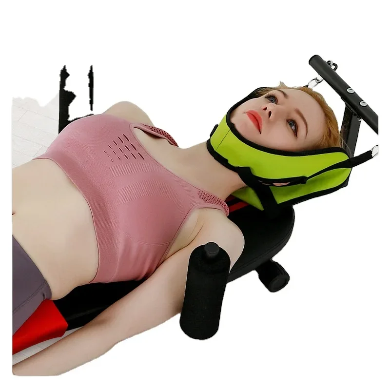 Lumbar Spine Relief Device Cervical Neck Traction Device, Home Fitness Leg Puller Traction Bed