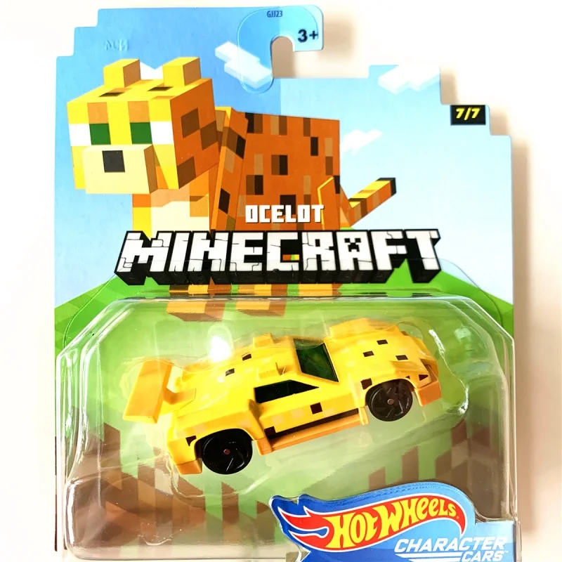 حقيقية الساخن عجلات ماين كرافت سلسلة لعبة مجسمة سيارة سطح المكتب زخرفة المقتنيات هدايا العيد في الأوراق المالية #4