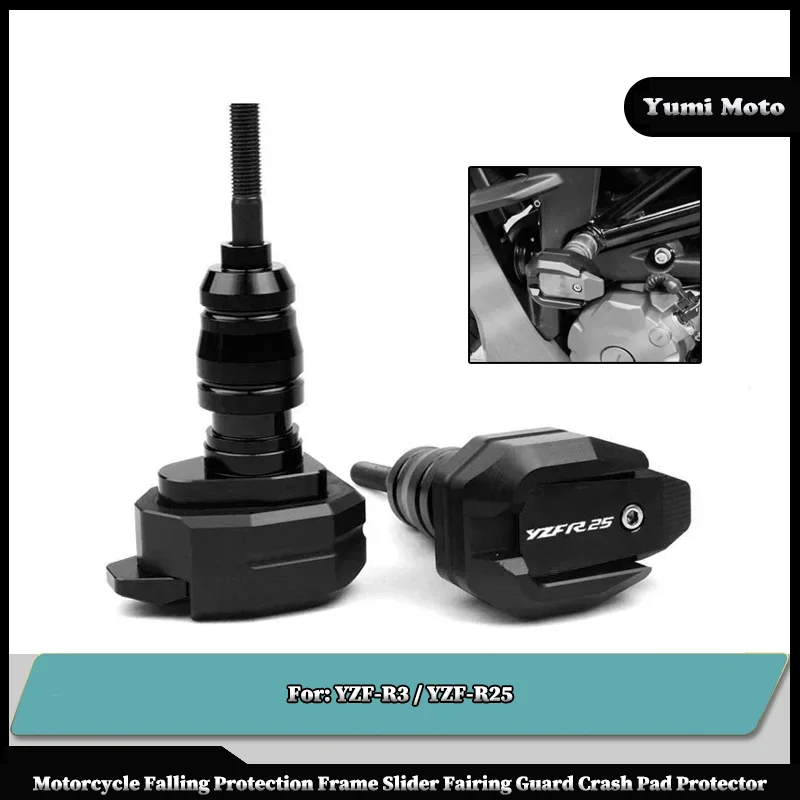 

For YAMAHA YZFR3 YZF-R3 YZFR25 YZF-R25 YZF Motorcycle Falling Protection Frame Slider Fairing Guard Anti Crash Pad Protector