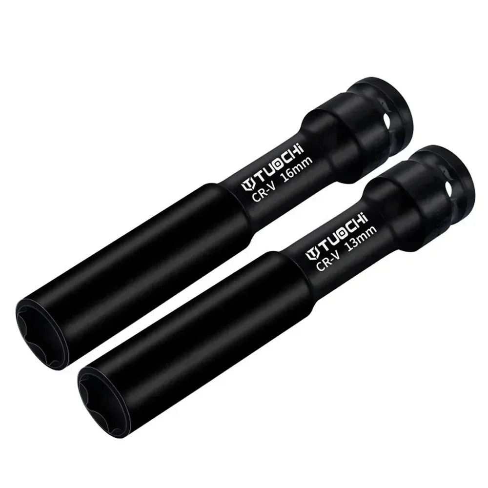 7-24mm CRV 1/2 Inch Drive Impact Sockets Deep Shallow Extra Long Socket Thin Outer Layer Hex Socket Car Machine Repair