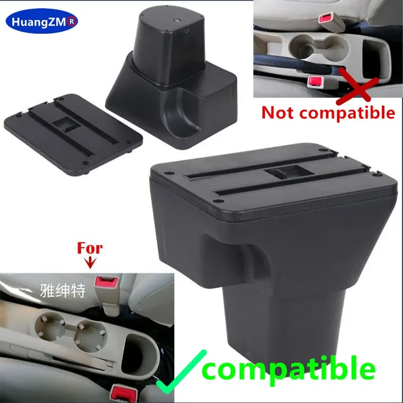For Hyundai Accent Armrest Box for Hyundai Accent Verna Car Armrest Box Center Storage Box Dedicated Retrofit Car Accessories
