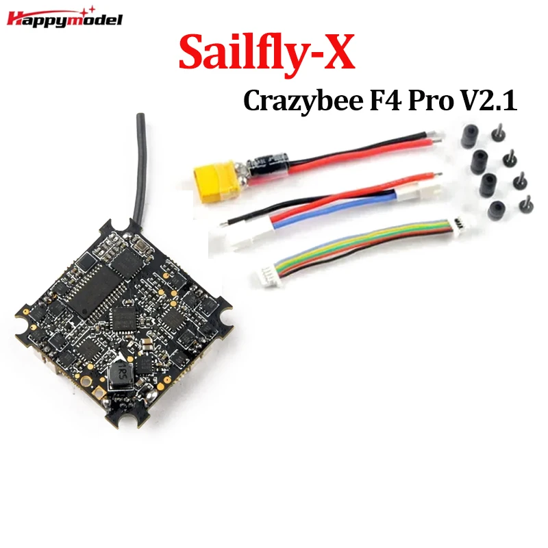 

HappyModel Crazybee F4 Pro V2.1 Flight Controller Built-in 5A ESC for Sailfly-X FPV Freestyle Toothpick Drones DIY Parts