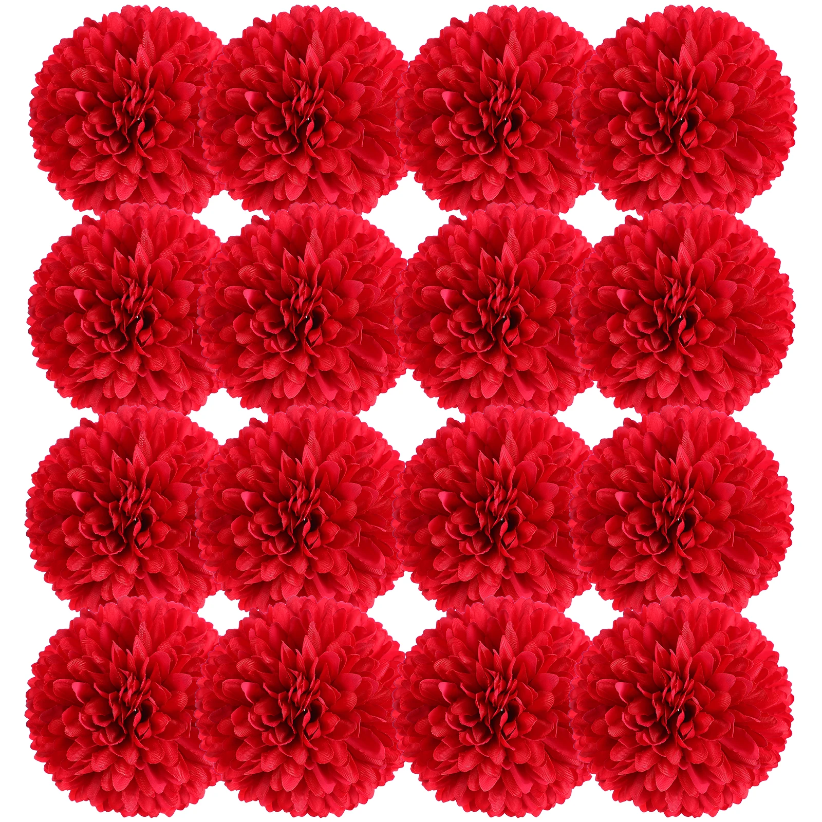 

50 pcs Artificial Chrysanthemum Wedding Party Decorations Red Mother Day Fake Flowers Bouquet Table Floral Simulation Thousand