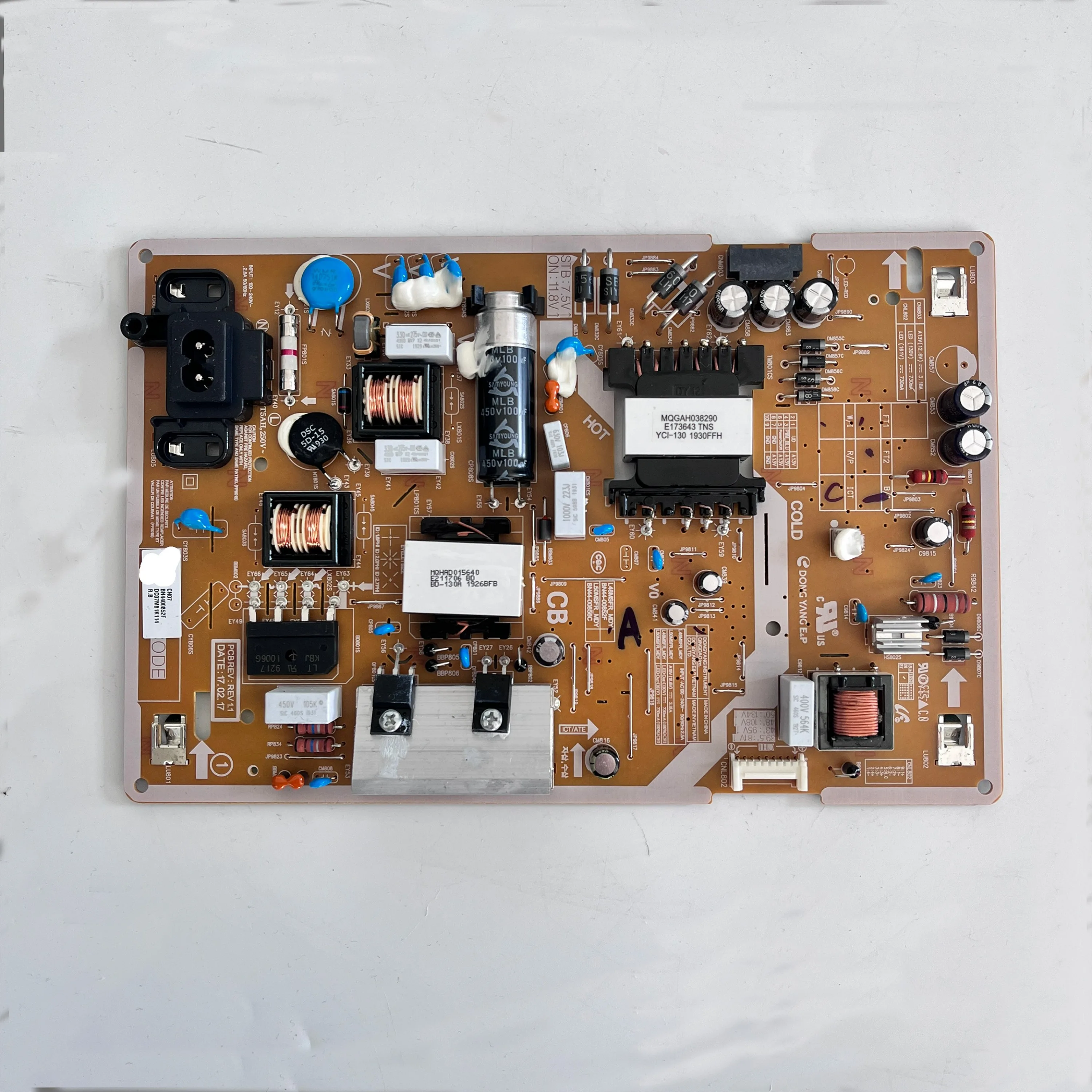 

Genuine Original Supply Board BN44-00852F is Suitable for intelligence TV UE40M5000AUXKZ UE40M5000AUXRU UE40M5000AUXSQ TV part