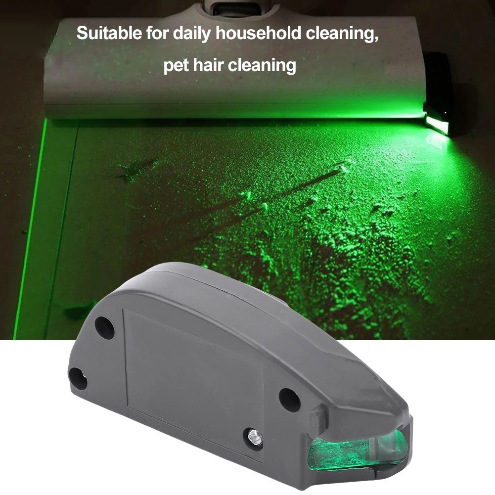 Dust Display LED Lamp Green Light Clean Up Hidden Dust Pet Hair Human Hair Universal Vacuum Lamp for Vacuum Cleaner Parts