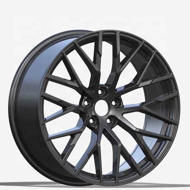 Top Quality T6061 Forged 17 18 19 20 21 22 23 24Inch Black Brushed Chrome 5X112  Alloy Wheels 5X114.3 For