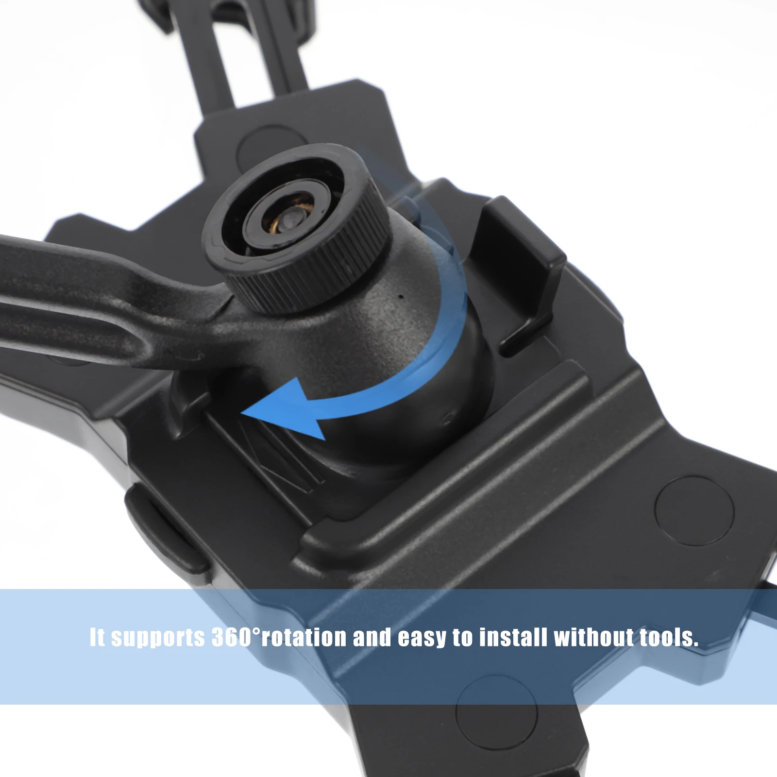 

St Motorcycle Mount Bike H Holder Black Adjustable Support Premium ABS PC Shockproof Easy Install Non