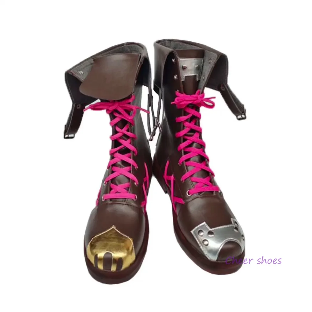 

Anime Jinx The Loose Cannon LoL Cosplay Shoes Comic Halloween Carnival Cosplay Costume Prop Men Boots Cos