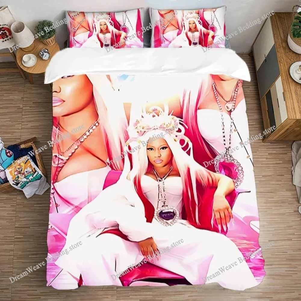 

Art Queen Bed Comforter Sets Duvet Covers Duvet Cover Set Bedding Set Double Size N-Nicki Minajs Fashion Pillowcase Linen Quilt9