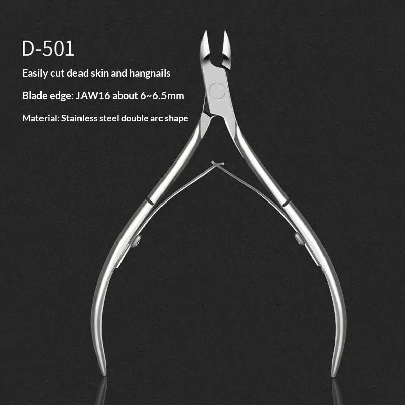 Lightweight Stainless Steel Cuticle Nipper 1Pcs Portable Ingrown Toenail Clipper for Travel Home Nail Care