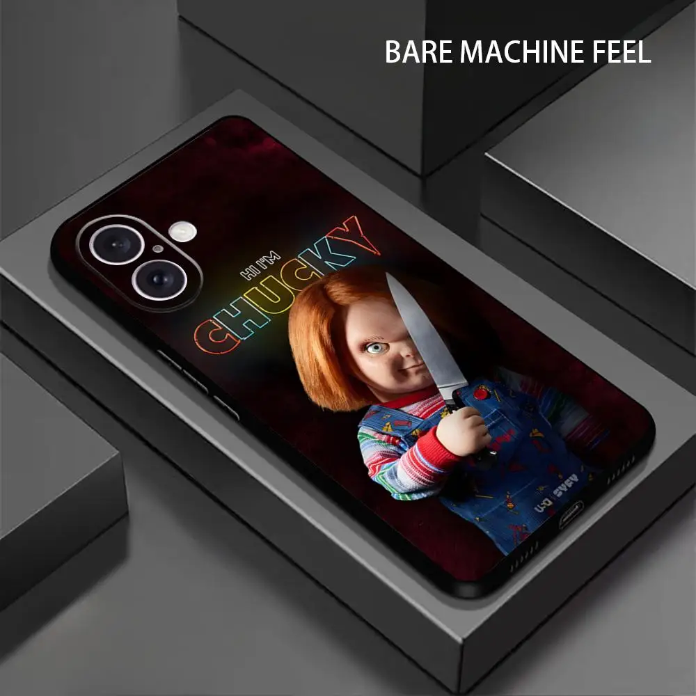 Movie Phone Case For iPhone 18 17 16 15 14 13 12 X XR XS Plus Mini Pro Max Soft black C-Chucky Child play Shockproof Cover - view 4