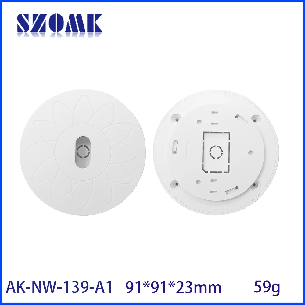 91x91x23mm ABS Round Proximity Device Housing Robotics Distance Monitor Ceiling Sensor Electronics Enclosure
