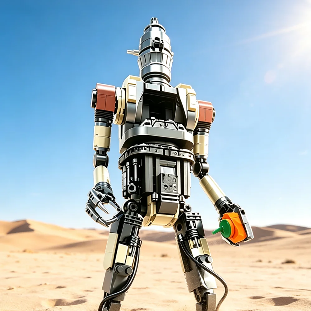 MOC IG11 Space Robot Star-Droid Display Designer Model Building Block Bricks Sets Toy Christmas Creative Party Gifts