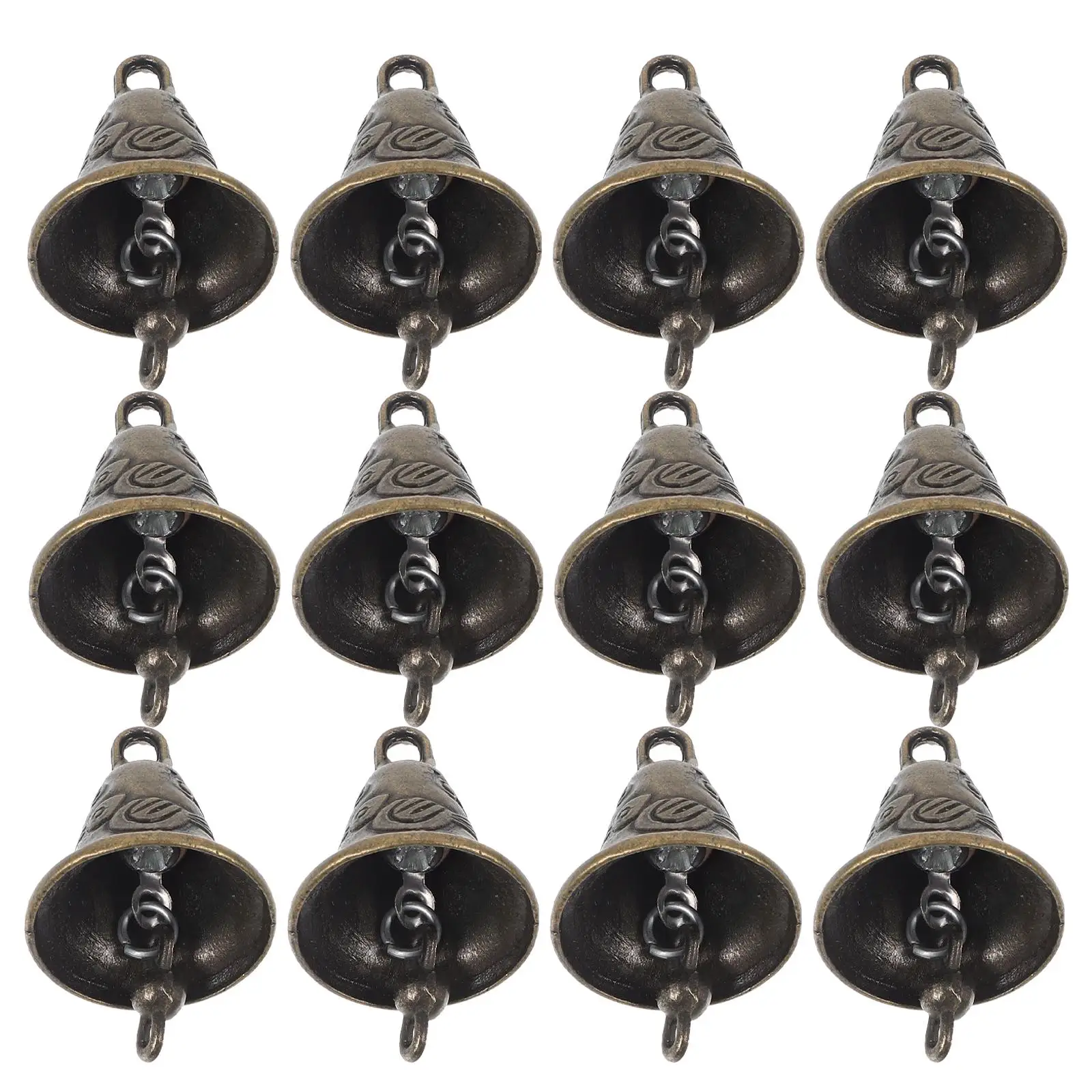 

20 Pcs Alloy Bells Wind Chime Accessories Vintage Decor Doorplates Feng Shui Hanging Ornaments Metal Bell